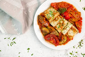 Chicken Kebab with Tomato Basil Sauce