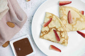 Keto Crepes with Dark Chocolate & Strawberry