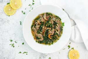 Slow-Cooked Lamb & Spinach