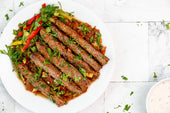 Spicy KhashKhash Lamb Kebab