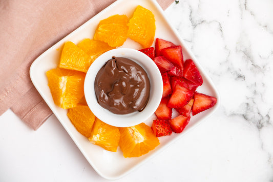 Strawberry, Orange, Chocolate Sauce